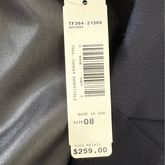 NEW PENDLETON Traditional Career Essentials Navy Blue Wool Blazer Jacket Size 8 - Picture 7 of 7